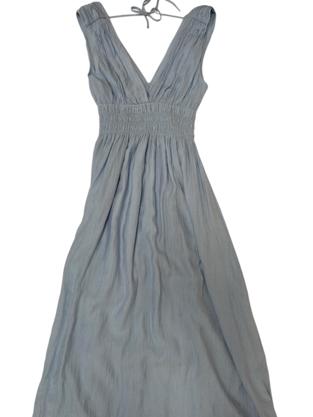 Abercrombie & Fitch Baby Blue V-Neck Maxi Dress - Picture 3 of 5